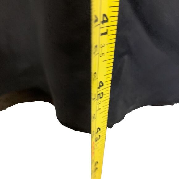 Banana Republic Black Silk Dress V-Neck Empire Waist Cocktail Dress Size 8 - Picture 10 of 11